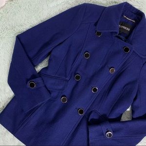 Express wool pea coat